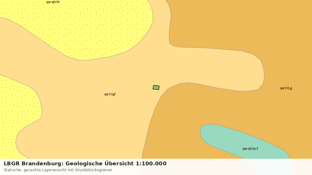 Statische Kartenansicht: LBGR Brandenburg: Geologische Übersicht 1:100.000