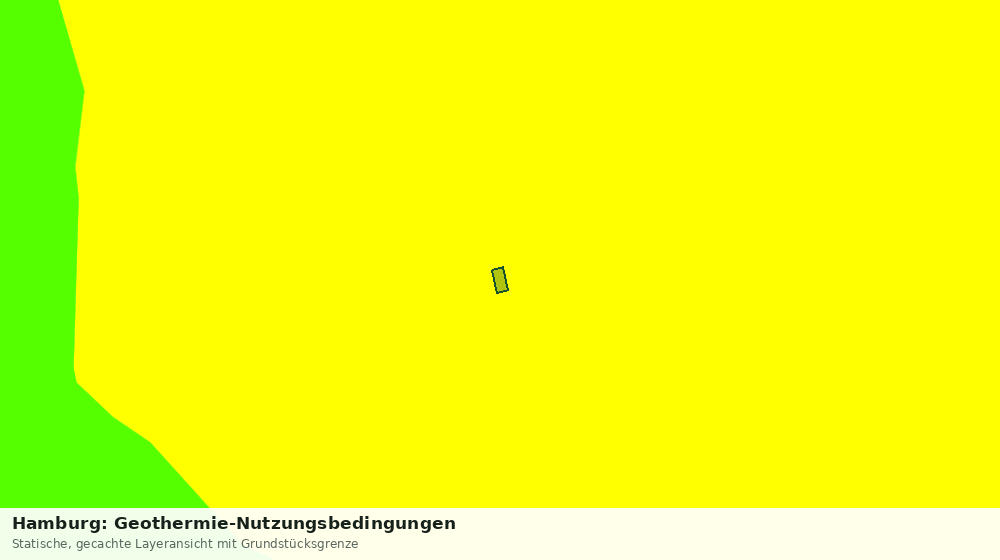 Statische Kartenansicht: Hamburg: Geothermie-Nutzungsbedingungen