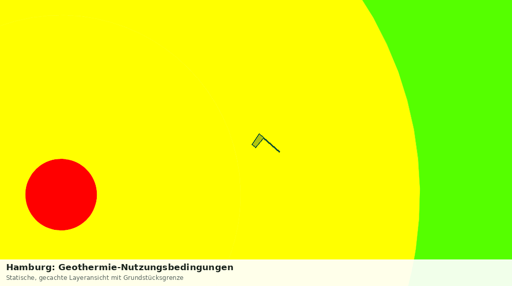 Statische Kartenansicht: Hamburg: Geothermie-Nutzungsbedingungen