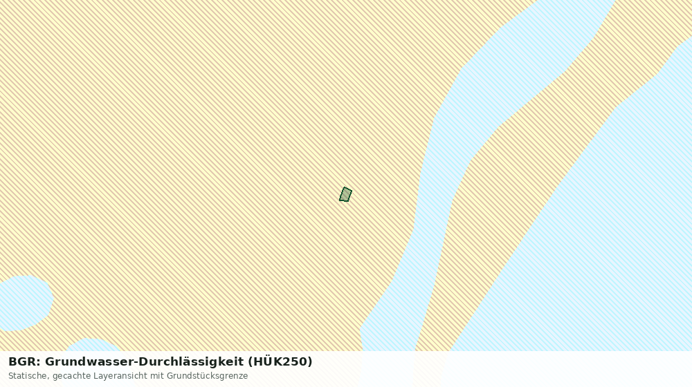 Statische Kartenansicht: BGR: Grundwasser-Durchlässigkeit (HÜK250)