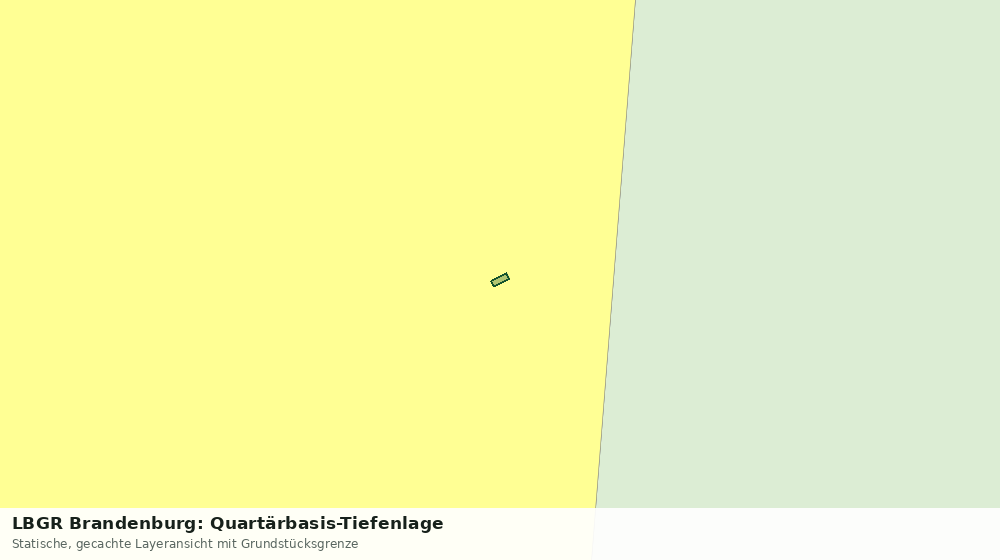 Statische Kartenansicht: LBGR Brandenburg: Quartärbasis-Tiefenlage