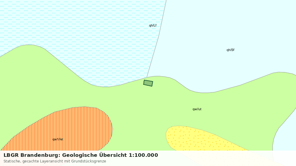 Statische Kartenansicht: LBGR Brandenburg: Geologische Übersicht 1:100.000
