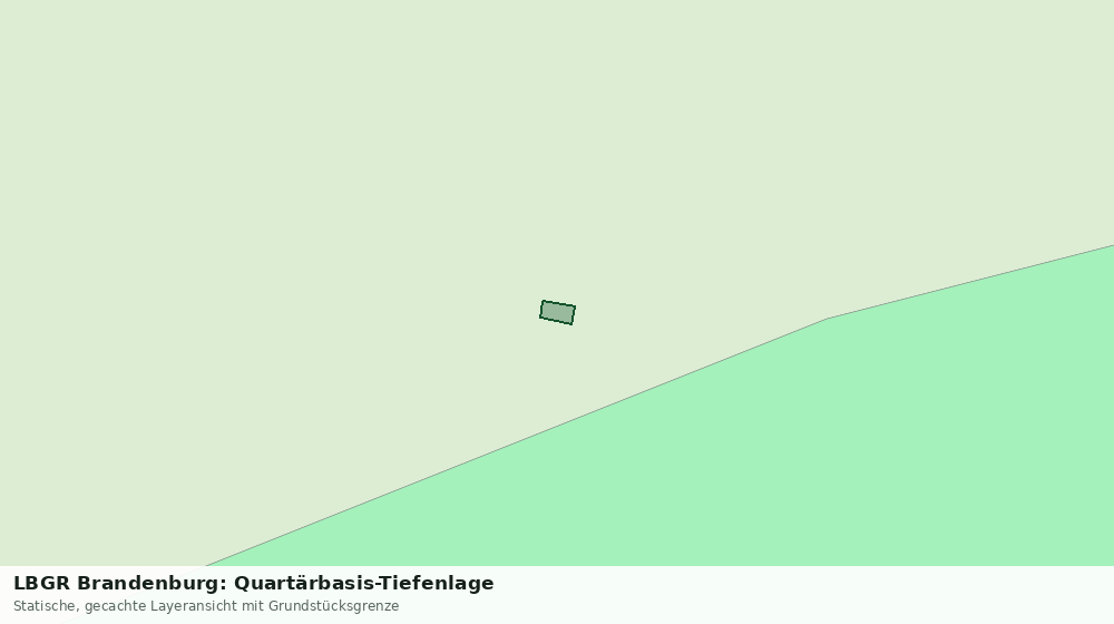 Statische Kartenansicht: LBGR Brandenburg: Quartärbasis-Tiefenlage
