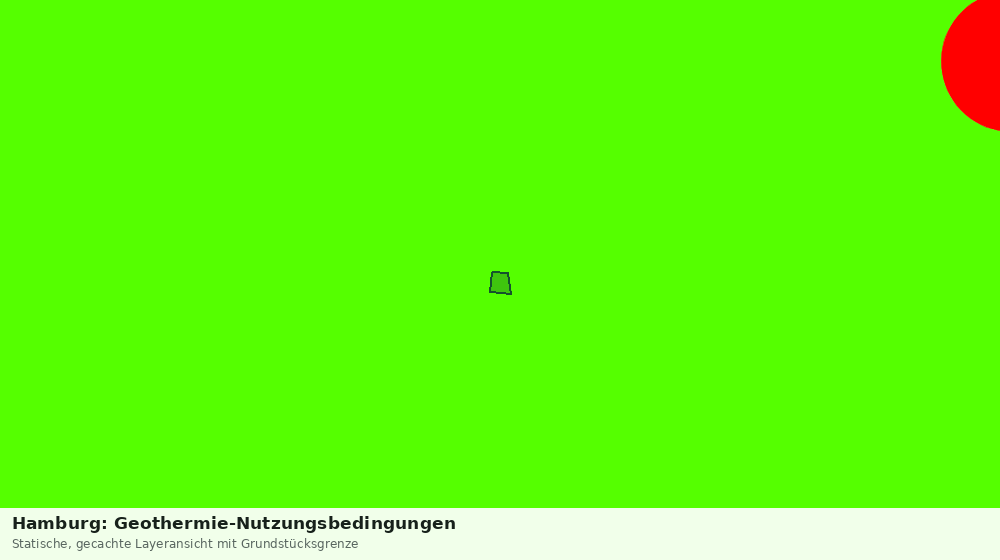 Statische Kartenansicht: Hamburg: Geothermie-Nutzungsbedingungen