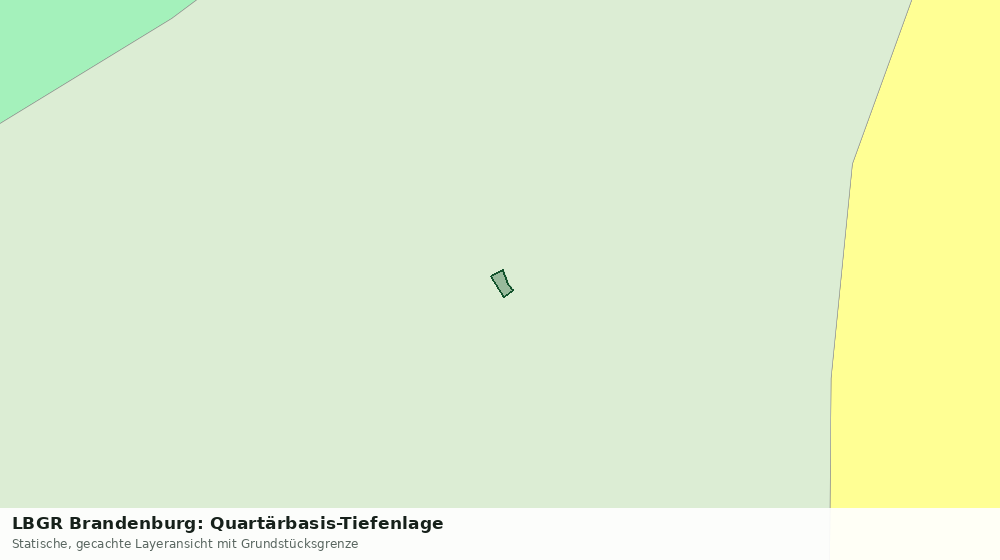 Statische Kartenansicht: LBGR Brandenburg: Quartärbasis-Tiefenlage