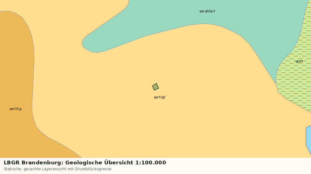 Statische Kartenansicht: LBGR Brandenburg: Geologische Übersicht 1:100.000