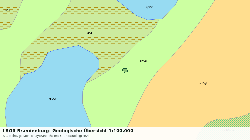 Statische Kartenansicht: LBGR Brandenburg: Geologische Übersicht 1:100.000