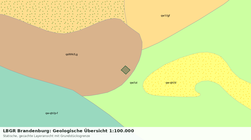 Statische Kartenansicht: LBGR Brandenburg: Geologische Übersicht 1:100.000
