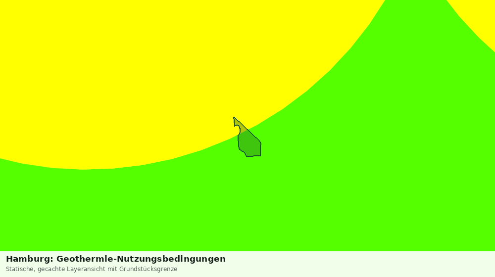 Statische Kartenansicht: Hamburg: Geothermie-Nutzungsbedingungen