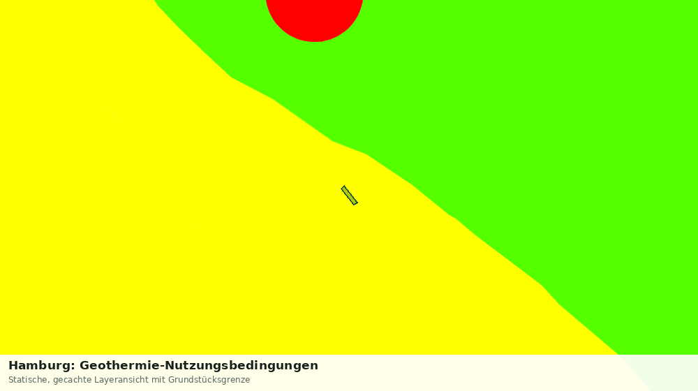 Statische Kartenansicht: Hamburg: Geothermie-Nutzungsbedingungen