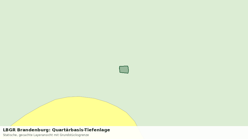 Statische Kartenansicht: LBGR Brandenburg: Quartärbasis-Tiefenlage