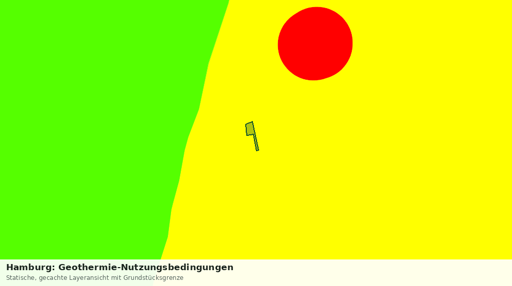 Statische Kartenansicht: Hamburg: Geothermie-Nutzungsbedingungen
