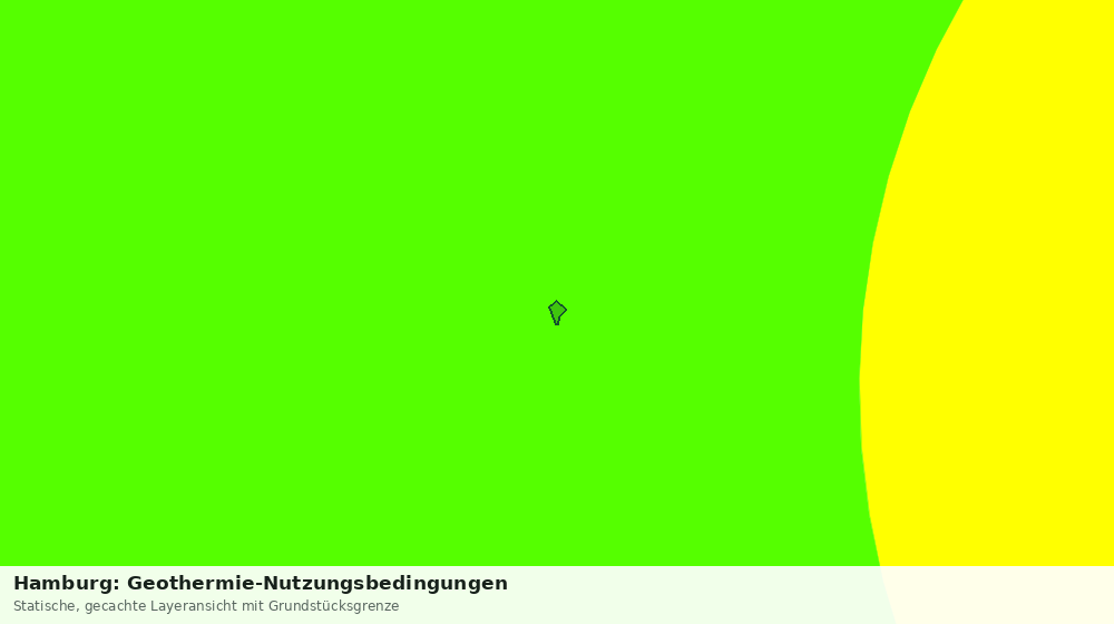 Statische Kartenansicht: Hamburg: Geothermie-Nutzungsbedingungen