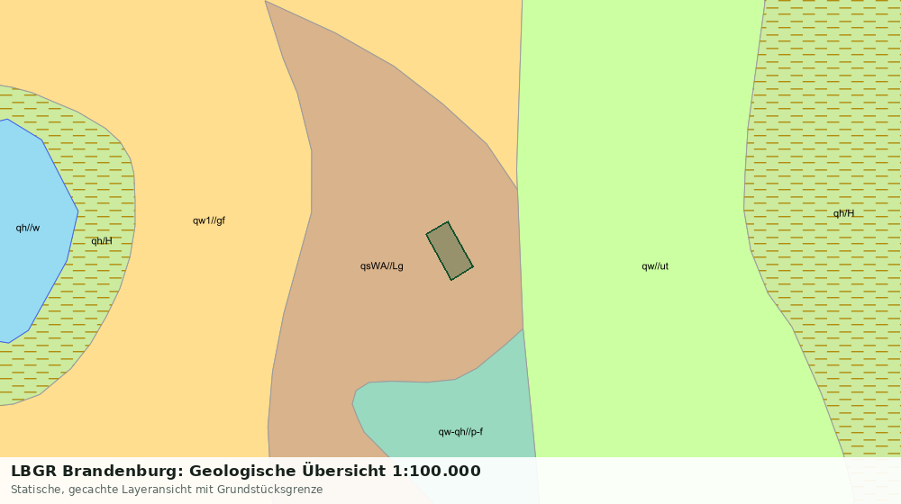 Statische Kartenansicht: LBGR Brandenburg: Geologische Übersicht 1:100.000
