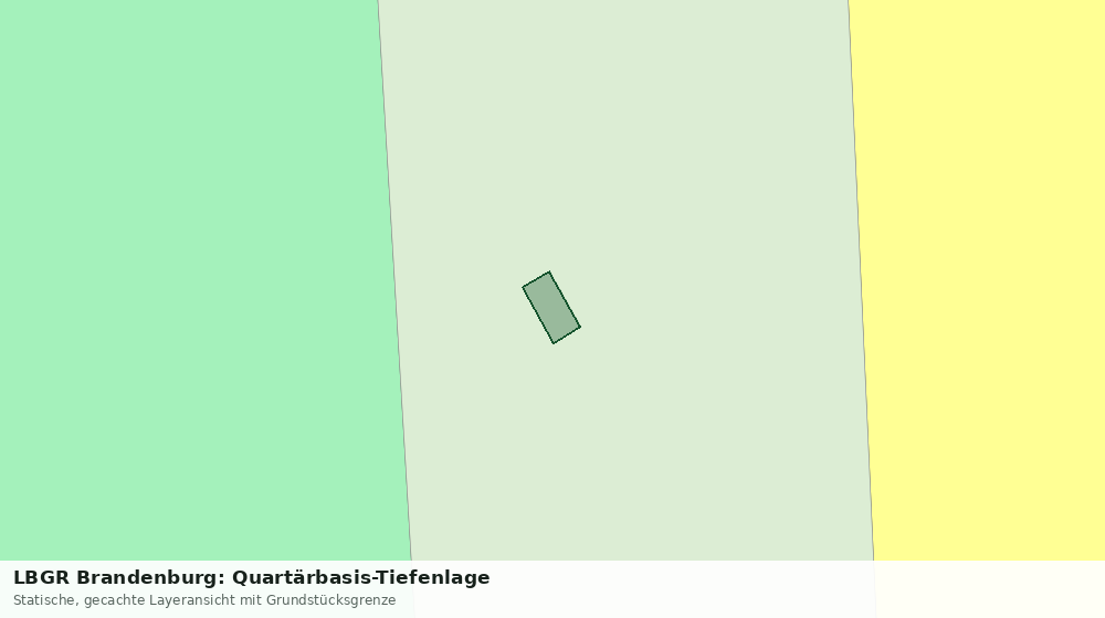 Statische Kartenansicht: LBGR Brandenburg: Quartärbasis-Tiefenlage