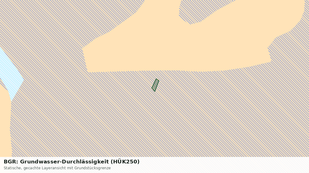Statische Kartenansicht: BGR: Grundwasser-Durchlässigkeit (HÜK250)