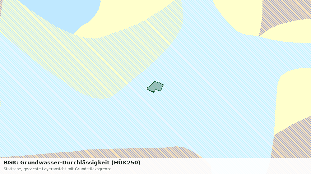 Statische Kartenansicht: BGR: Grundwasser-Durchlässigkeit (HÜK250)