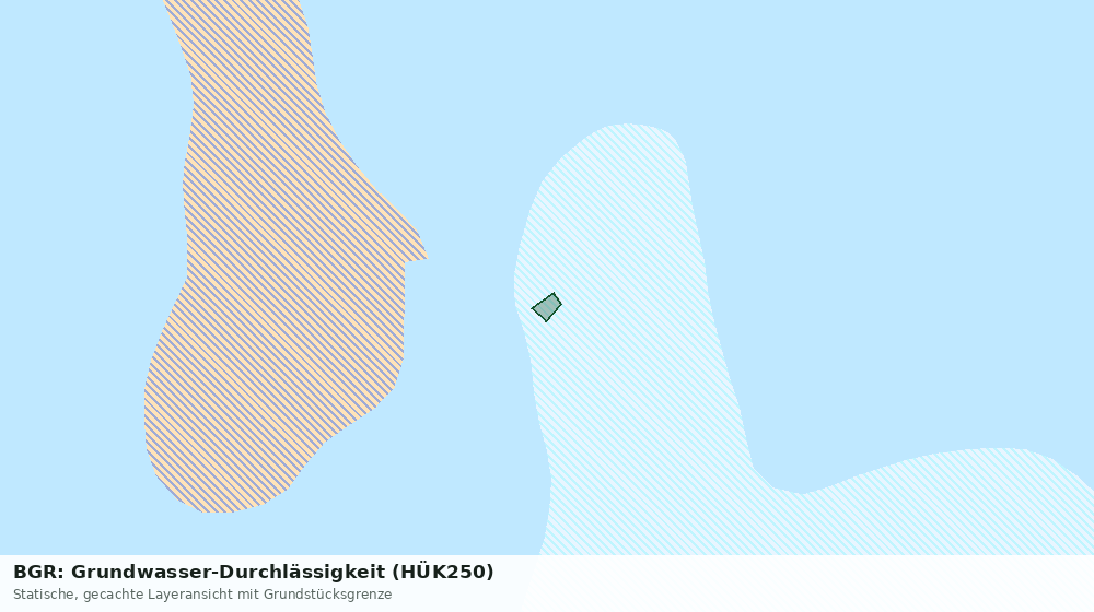Statische Kartenansicht: BGR: Grundwasser-Durchlässigkeit (HÜK250)