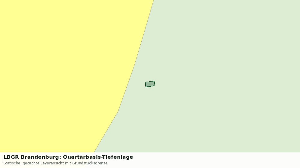 Statische Kartenansicht: LBGR Brandenburg: Quartärbasis-Tiefenlage