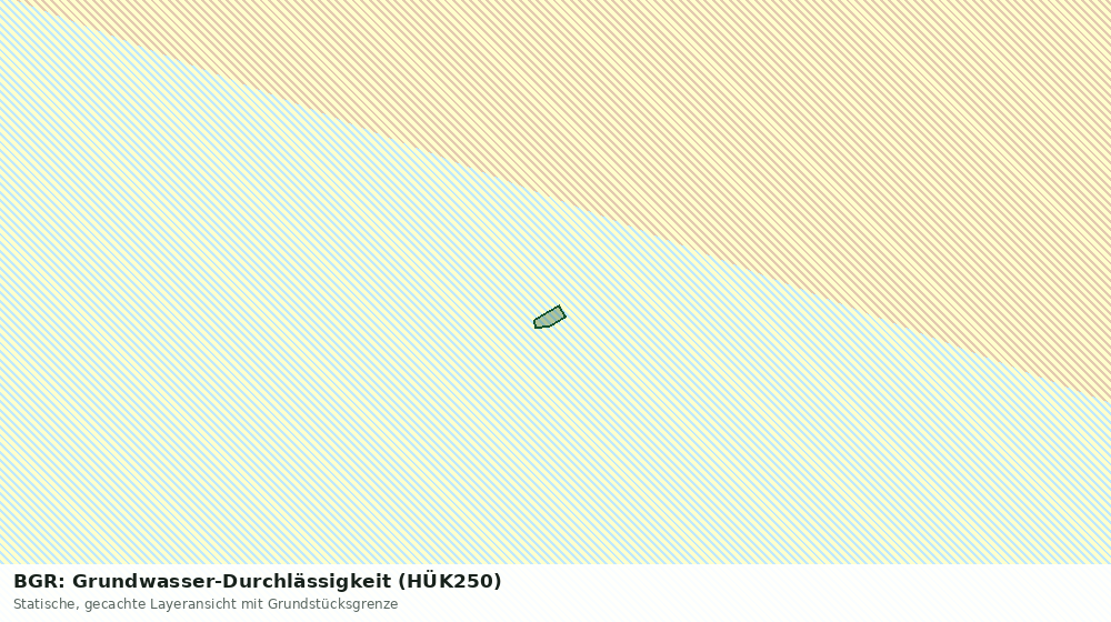 Statische Kartenansicht: BGR: Grundwasser-Durchlässigkeit (HÜK250)