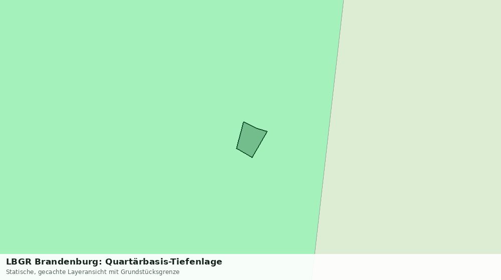 Statische Kartenansicht: LBGR Brandenburg: Quartärbasis-Tiefenlage