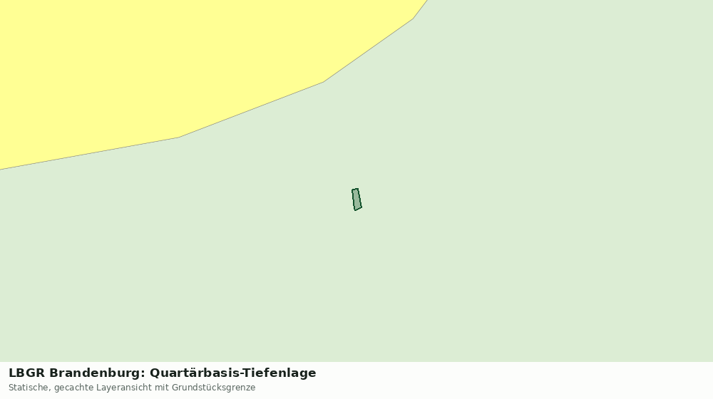 Statische Kartenansicht: LBGR Brandenburg: Quartärbasis-Tiefenlage