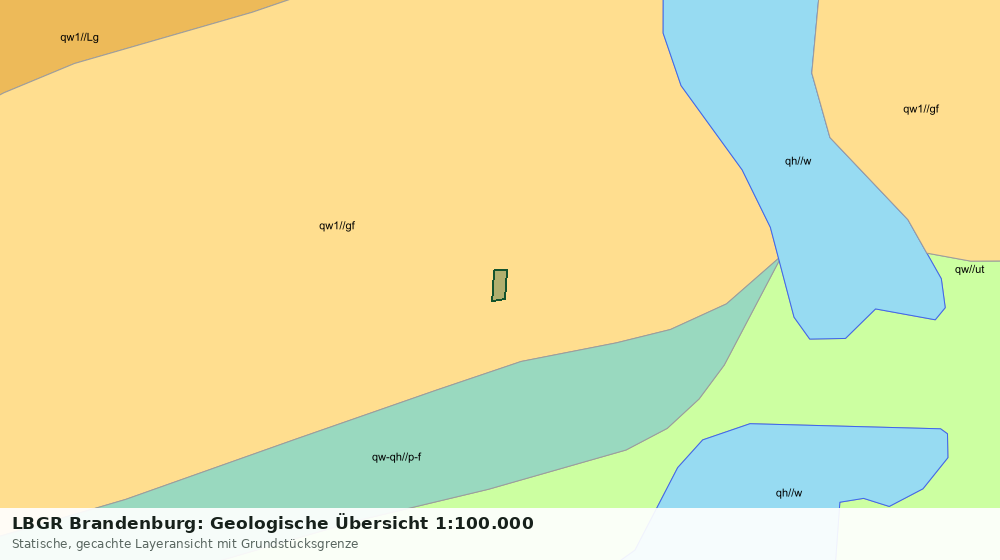 Statische Kartenansicht: LBGR Brandenburg: Geologische Übersicht 1:100.000