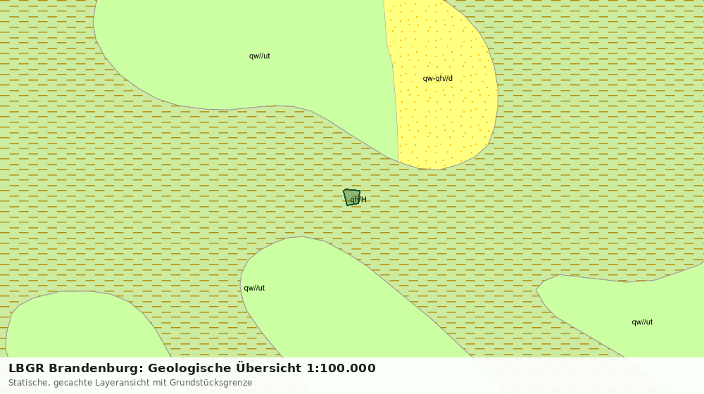 Statische Kartenansicht: LBGR Brandenburg: Geologische Übersicht 1:100.000