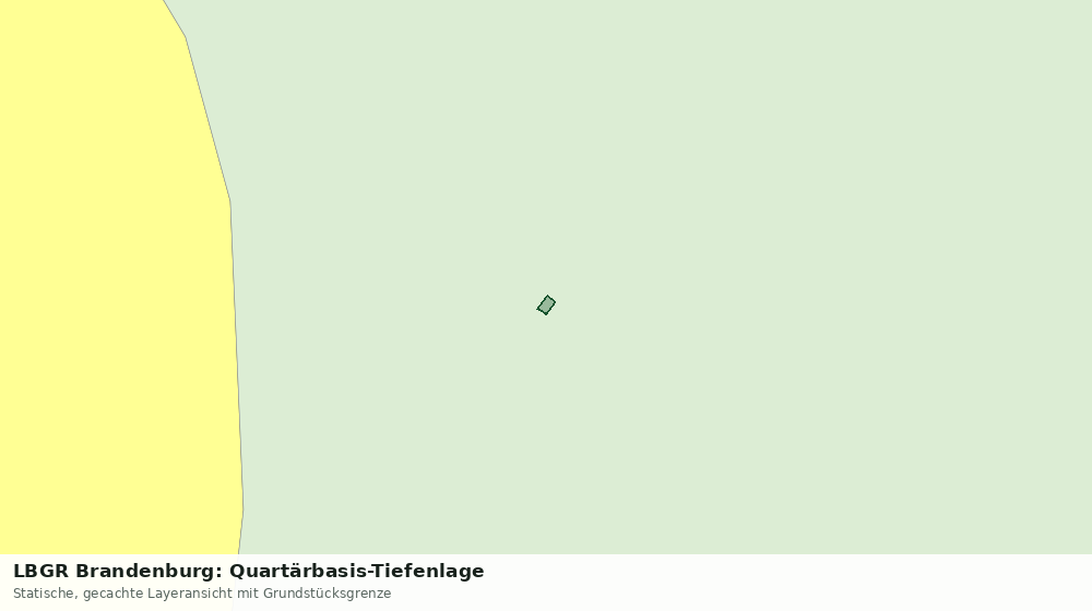 Statische Kartenansicht: LBGR Brandenburg: Quartärbasis-Tiefenlage