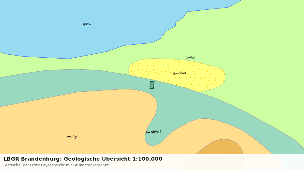 Statische Kartenansicht: LBGR Brandenburg: Geologische Übersicht 1:100.000