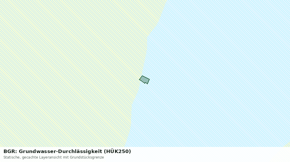 Statische Kartenansicht: BGR: Grundwasser-Durchlässigkeit (HÜK250)