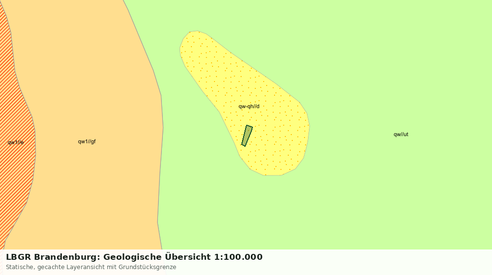 Statische Kartenansicht: LBGR Brandenburg: Geologische Übersicht 1:100.000