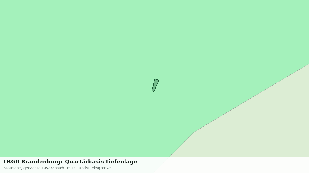 Statische Kartenansicht: LBGR Brandenburg: Quartärbasis-Tiefenlage