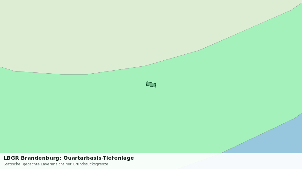 Statische Kartenansicht: LBGR Brandenburg: Quartärbasis-Tiefenlage