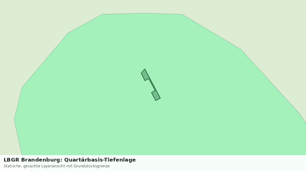 Statische Kartenansicht: LBGR Brandenburg: Quartärbasis-Tiefenlage