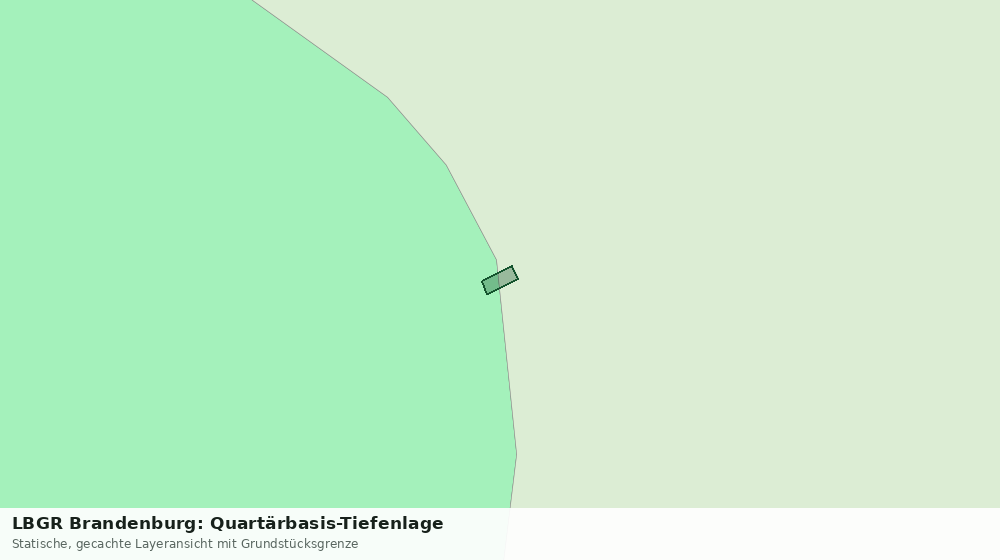 Statische Kartenansicht: LBGR Brandenburg: Quartärbasis-Tiefenlage
