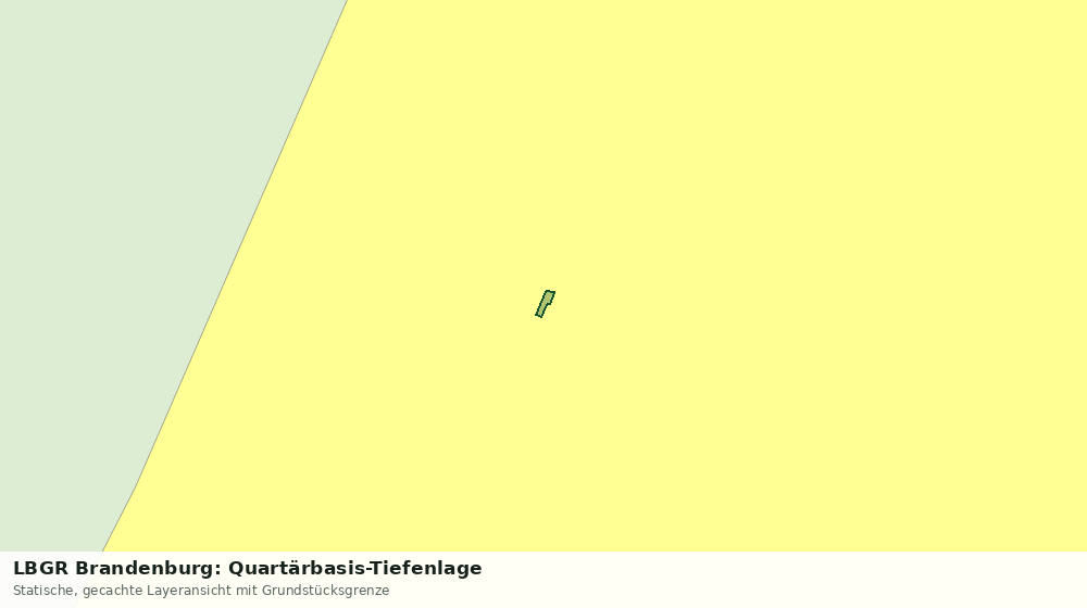 Statische Kartenansicht: LBGR Brandenburg: Quartärbasis-Tiefenlage