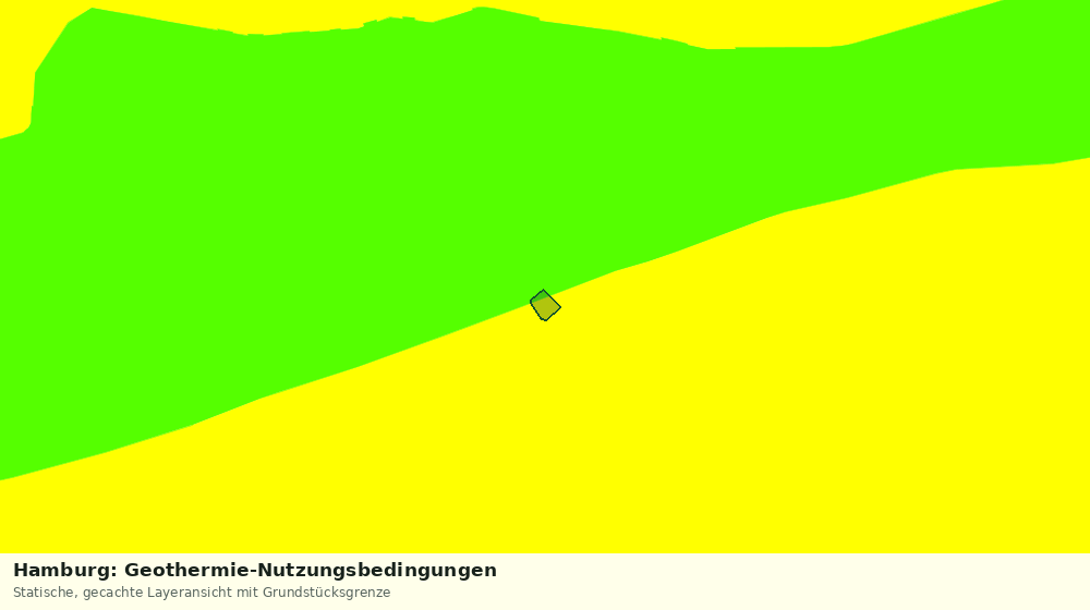 Statische Kartenansicht: Hamburg: Geothermie-Nutzungsbedingungen