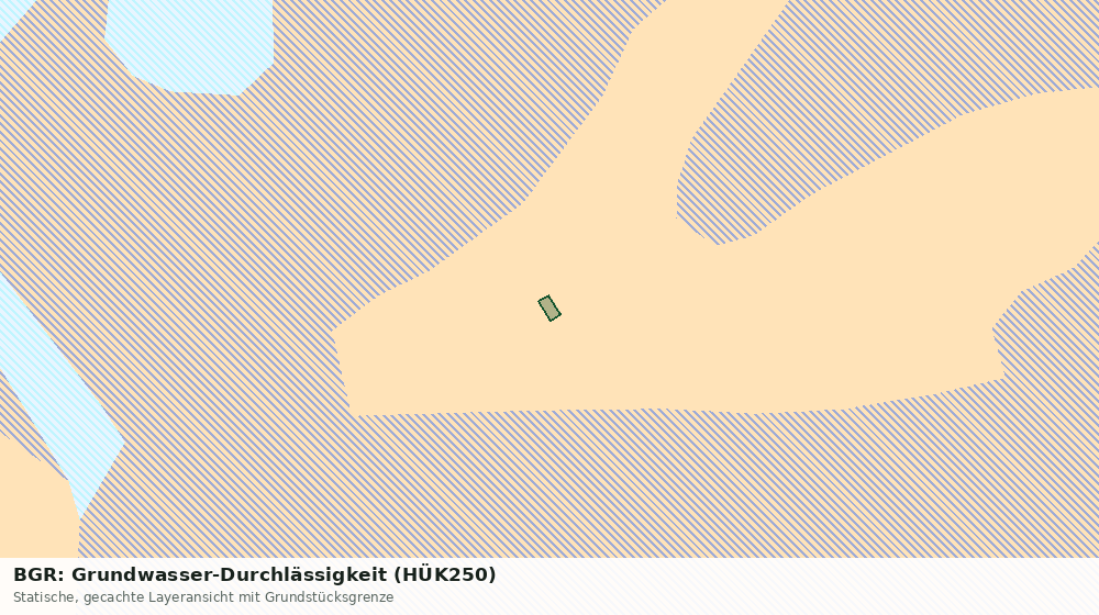 Statische Kartenansicht: BGR: Grundwasser-Durchlässigkeit (HÜK250)