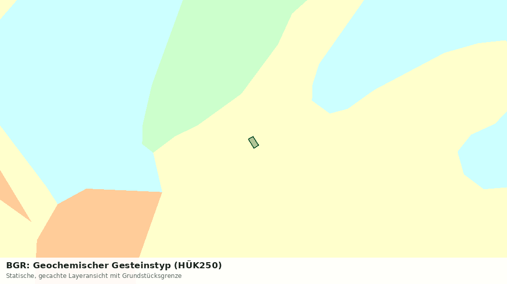 Statische Kartenansicht: BGR: Geochemischer Gesteinstyp (HÜK250)