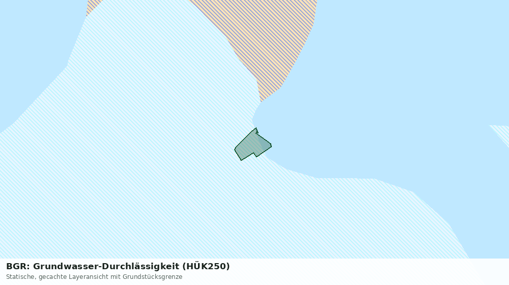 Statische Kartenansicht: BGR: Grundwasser-Durchlässigkeit (HÜK250)