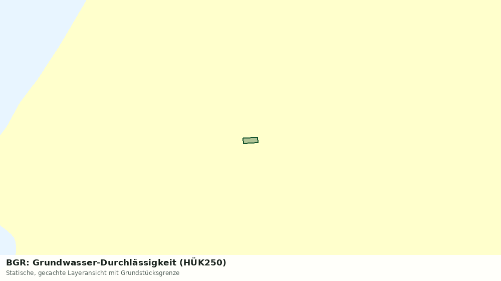 Statische Kartenansicht: BGR: Grundwasser-Durchlässigkeit (HÜK250)