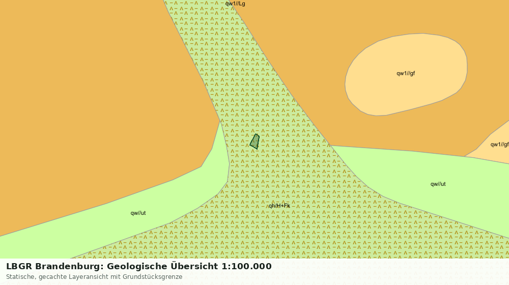 Statische Kartenansicht: LBGR Brandenburg: Geologische Übersicht 1:100.000