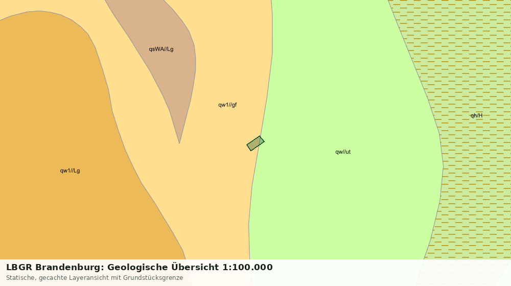 Statische Kartenansicht: LBGR Brandenburg: Geologische Übersicht 1:100.000