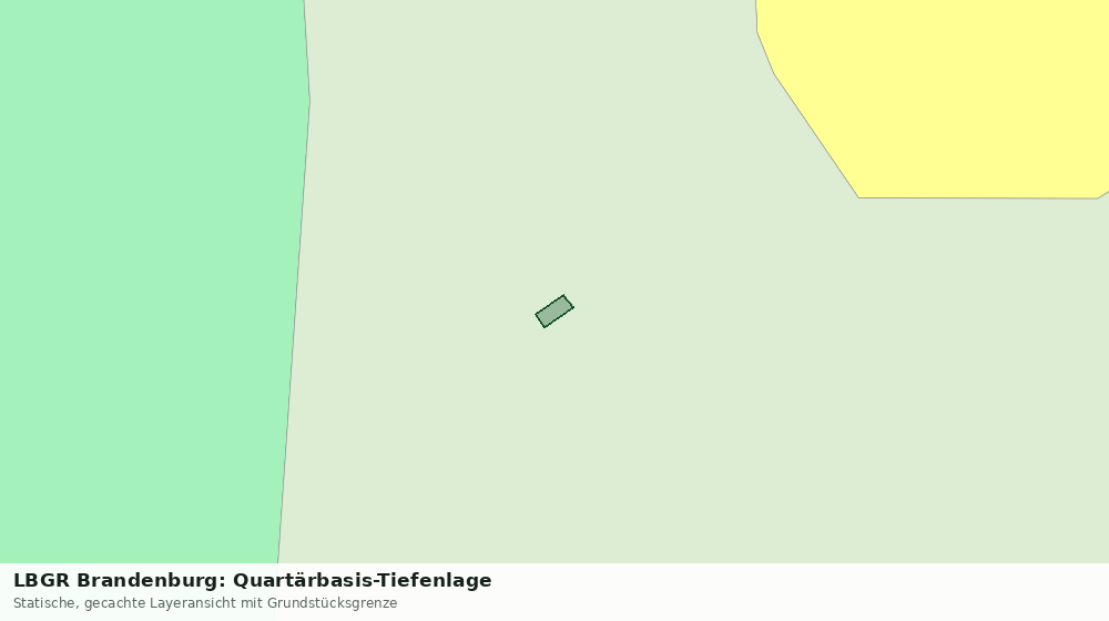 Statische Kartenansicht: LBGR Brandenburg: Quartärbasis-Tiefenlage