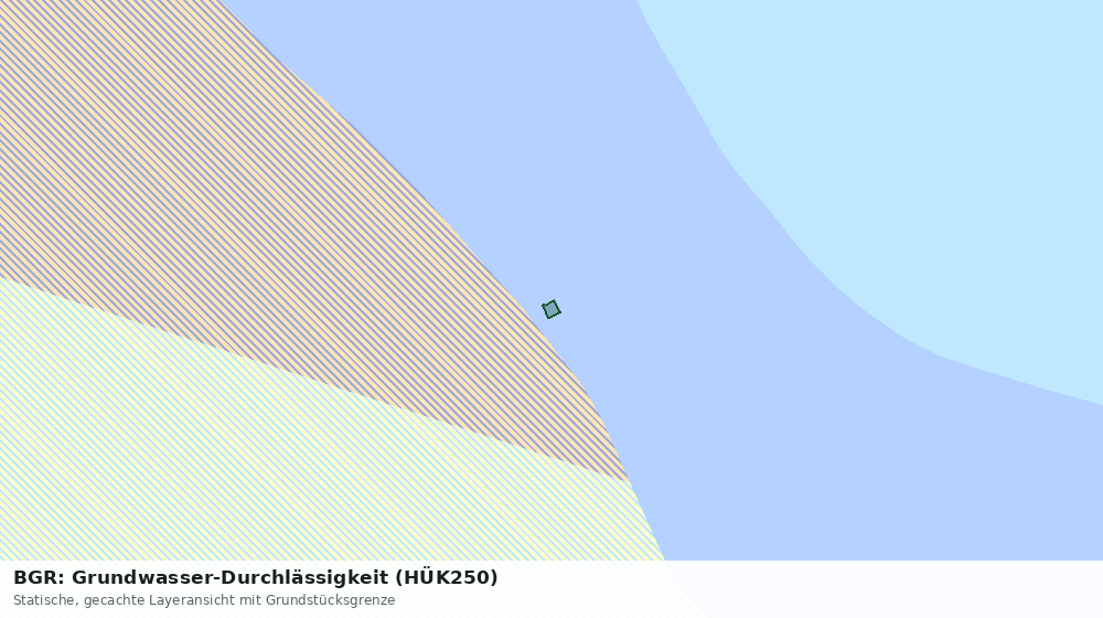 Statische Kartenansicht: BGR: Grundwasser-Durchlässigkeit (HÜK250)