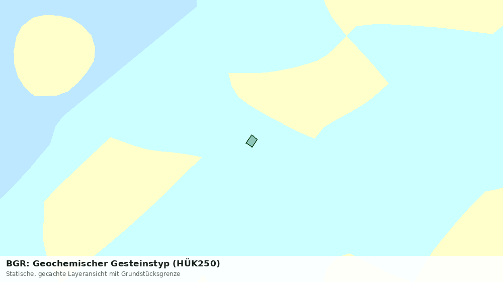 Statische Kartenansicht: BGR: Geochemischer Gesteinstyp (HÜK250)