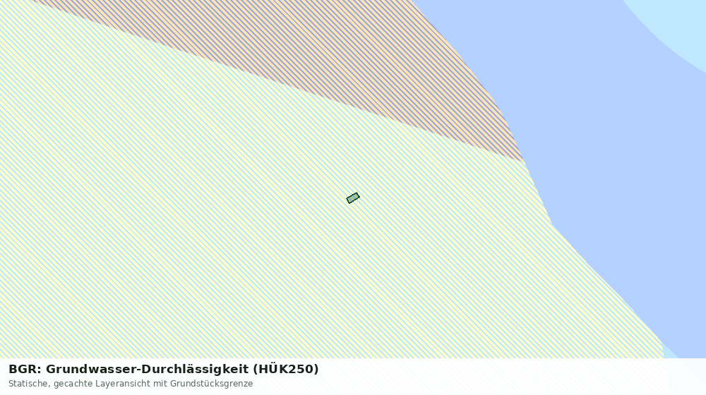 Statische Kartenansicht: BGR: Grundwasser-Durchlässigkeit (HÜK250)