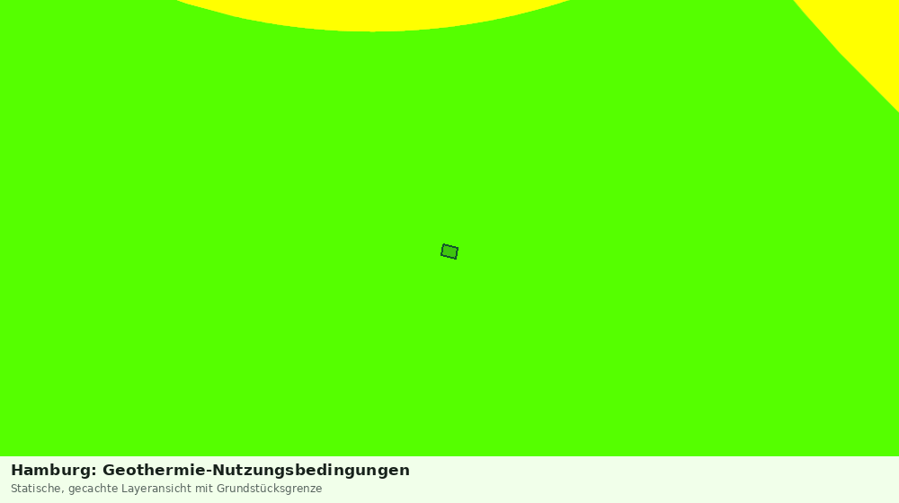 Statische Kartenansicht: Hamburg: Geothermie-Nutzungsbedingungen