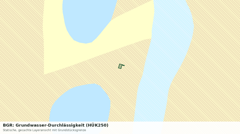 Statische Kartenansicht: BGR: Grundwasser-Durchlässigkeit (HÜK250)